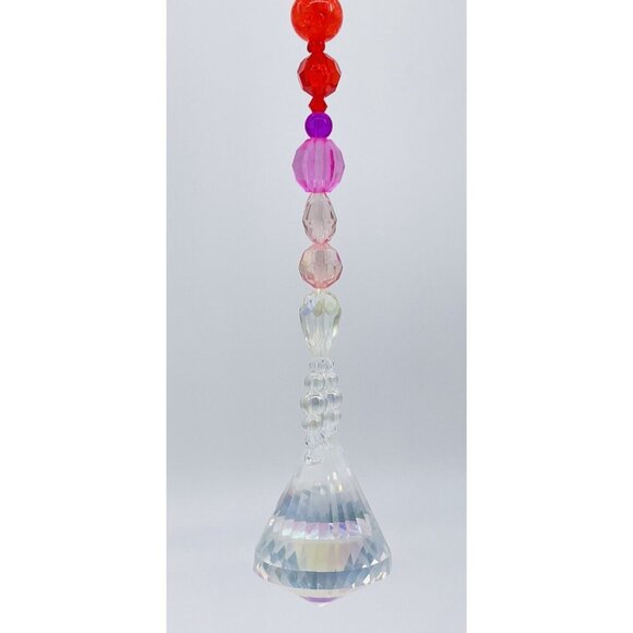 Beaded Suncatcher Rainbow Crystal Prism Hanging Patio Decor Yard Art Tree - Picture 5 of 10